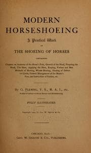 Tapa de Modern horseshoeing