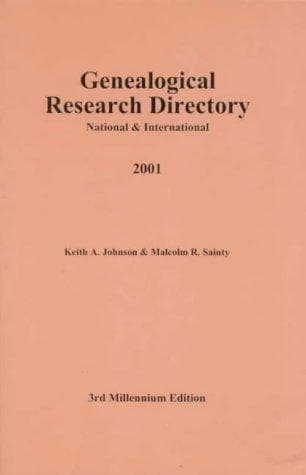 Tapa de Genealogical research directory