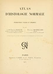 Tapa de Atlas d'histologie normale