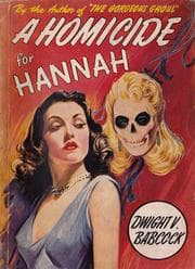 Tapa de A homicide for Hannah