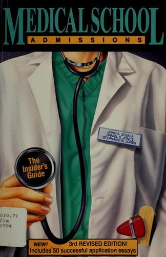 Tapa de Medical school admissions