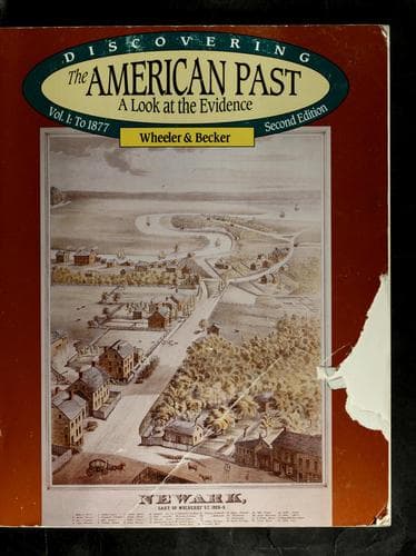 Tapa de Discovering the American past