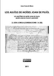 Tapa de Los aujòls de Moïses Joan de Pujòl. 2. Lista longa (generacions 1 a 20)