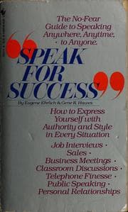 Tapa de Speak for Success