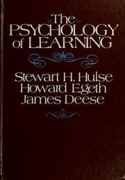 Tapa de The psychology of learning