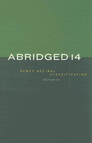 Tapa de Abridged Dewey decimal classification and relative index