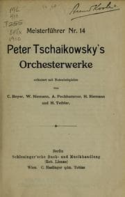 Tapa de Peter Tschaikowsky's Orchesterwerke
