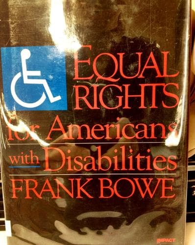 Tapa de Equal rights for Americans with disabilities