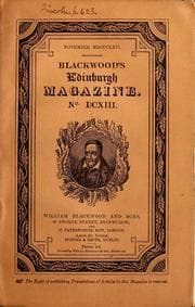 Tapa de Blackwood's Edinburgh magazine