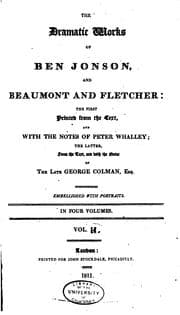 Tapa de The Dramatic Works of Ben Jonson, and Beaumont and Fletcher