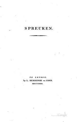 Tapa de Spreuken