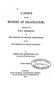 Tapa de A Sketch of the History of Erastianism