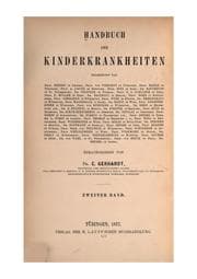 Tapa de Handbuch der Kinderkrankheiten v. 6 pt. 1-2, 1880-81