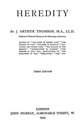 Tapa de Heredity