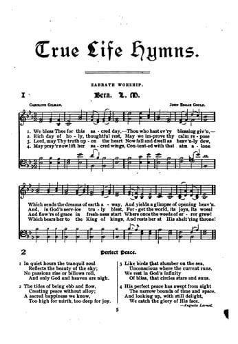 Tapa de True Life Hymns