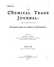 Tapa de The Chemical Trade Journal and Oil, Paint and Colour Review