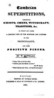 Tapa de Cambrian superstitions, comprising ghosts, omens, witchcraft, traditions, &c