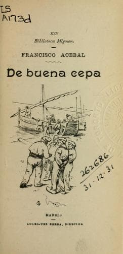 Tapa de De buena cepa