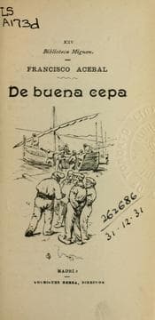 Tapa de De buena cepa
