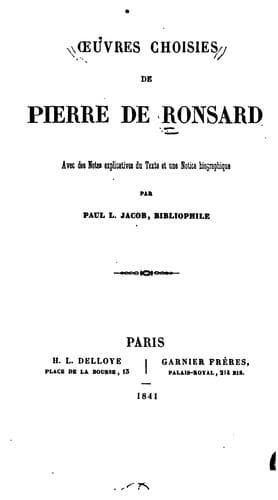 Tapa de Oeuvres choisies