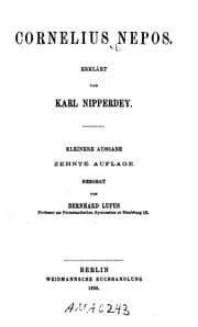 Tapa de Cornelius Nepos