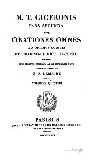 Tapa de M. T. Ciceronis quae exstant omnia opera
