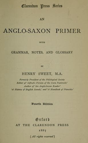 Tapa de An Anglo-Saxon primer