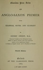 Tapa de An Anglo-Saxon primer