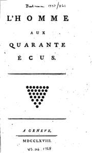 Tapa de L' homme aux quarante écus