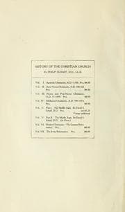 Tapa de History of the Christian church
