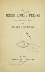 Tapa de Un jeune homme pressé