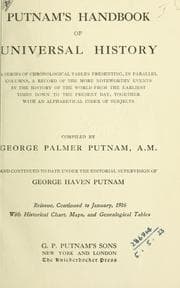 Tapa de Putnam's handbook of universal history
