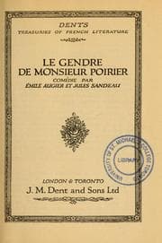 Tapa de Le gendre de Monsieur Poirier