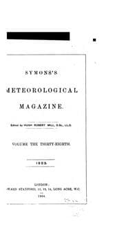 Tapa de Symons's Meteorological Magazine