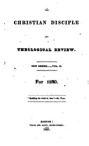 Tapa de The Christian Disciple and Theological Review