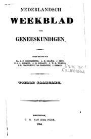 Tapa de Nederlandsch weekblad voor geneeskundigen