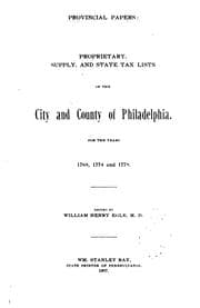 Tapa de Pennsylvania Archives