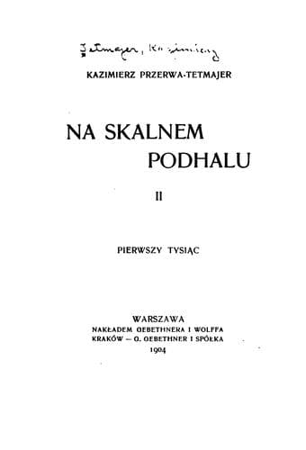Tapa de Na Skalnem Podhalu