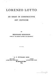 Tapa de Lorenzo Lotto: An Essay in Constructive Art Criticism