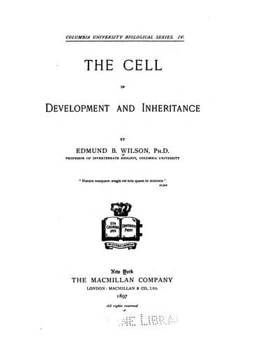 Tapa de ... The Cell in Development and Inheritance