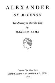 Tapa de Alexander of Macedon, the journey to world's end