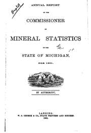 Tapa de Annual Report of the Commissioner of Mineral Statistics of the State of ...