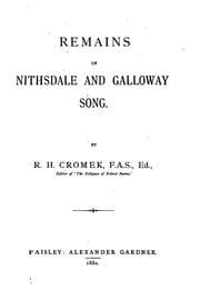 Tapa de Remains of Nithsdale and Galloway Song