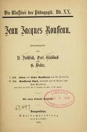Tapa de Jean Jacques Rousseau
