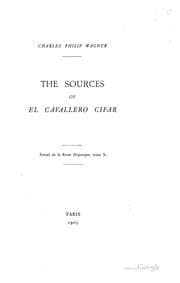Tapa de The Sources of El Cavallero Cifar ..