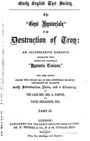 Tapa de The "Gest hystoriale" of the destruction of Troy
