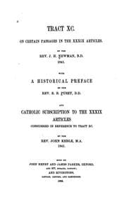 Tapa de Tract Xc on Certain Passages in the XXXIX Articles