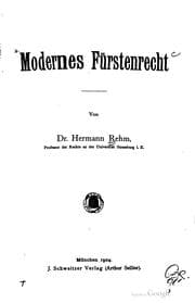 Tapa de Modernes Fürstenrecht