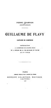 Tapa de Guillaume de Flavy