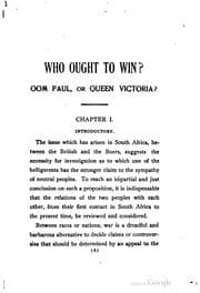 Tapa de Who ought to win ? Oom Paul or Queen Victoria ?